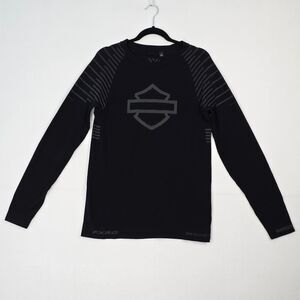 Harley-Davidson Women 2XL FXRG Base Layer X-Bionic Performance Black T Shirt Top